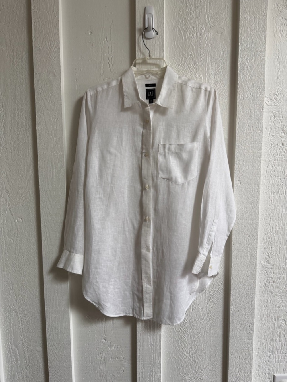 GAP 100% Linen Oversized Shirt - extra small - Picture 3 of 6